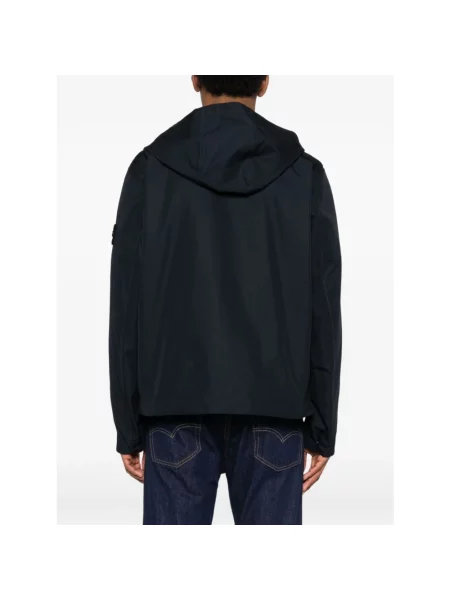 Wiatrówka Stone Island z kamieniami niebieska