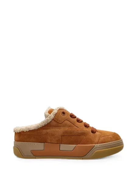 Sneakerși Diesel din piele maro