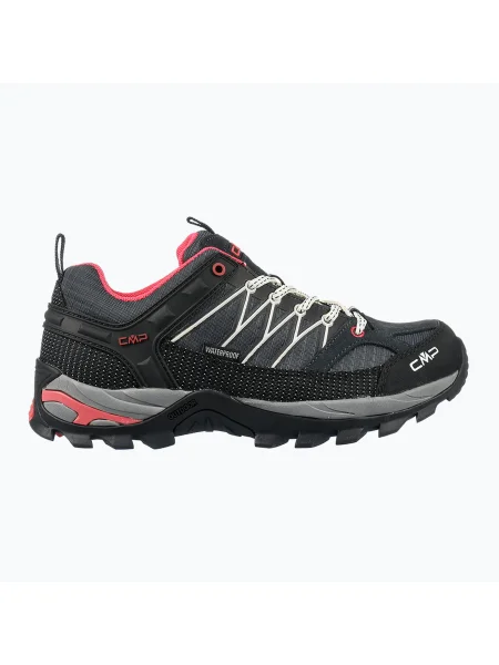 Cizme de trekking pentru femei CMP Rigel Low Wp antracit/off white alb