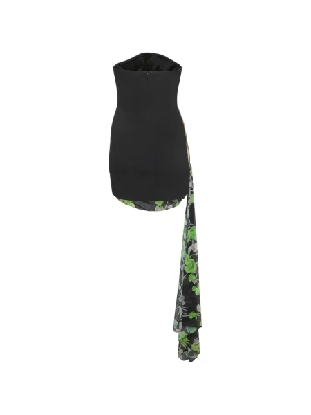 Rochie David Koma cu imagine fără bretele negru