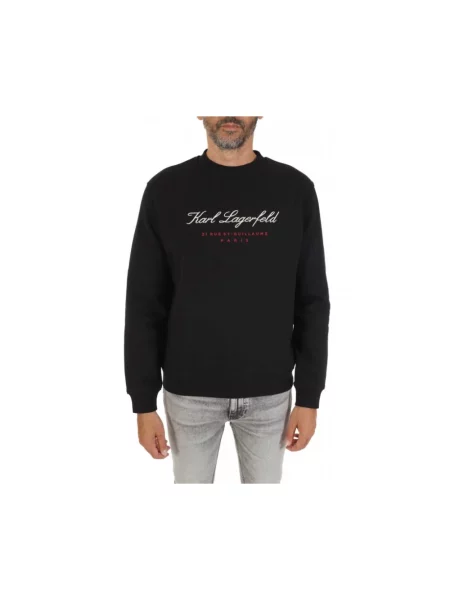 Bluza Karl Lagerfeld z logo czarna