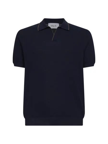 Polo D4.0 cu nervuri albastru