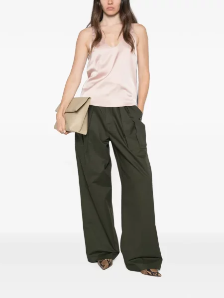Top Patrizia Pepe din satin roz