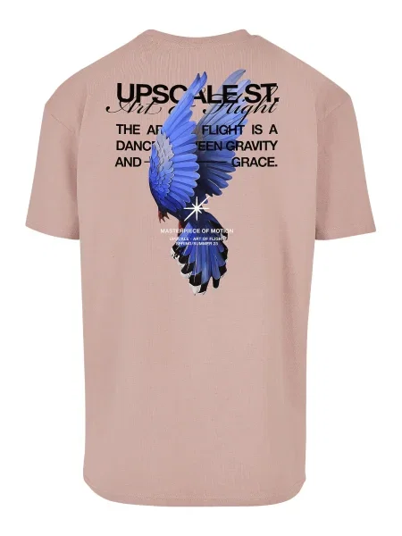 Mister Tee Tricou albastru / roz negru