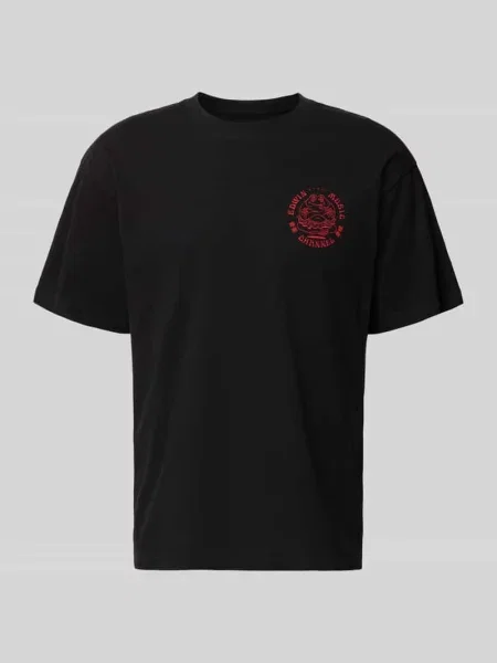 T-shirt z czystej Model MUSIC CHANNEL' Edwin czarna