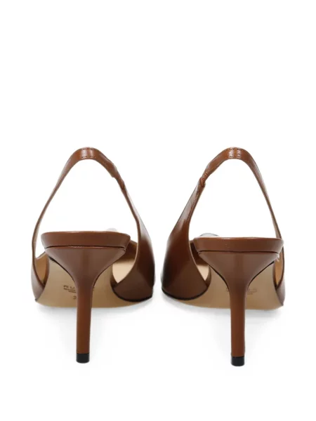 Pantofi cu toc Francesco Russo slingback maro