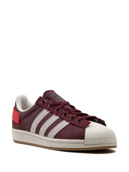 Haftowane sneakersy Adidas Campus skórzane z gorsetem szare