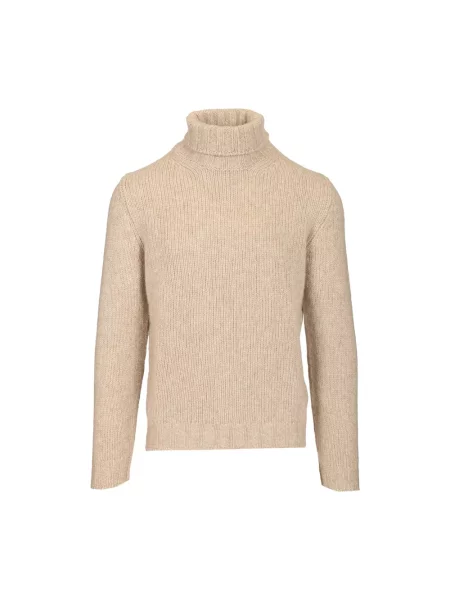 Sweter z golfem Fedeli beżowy