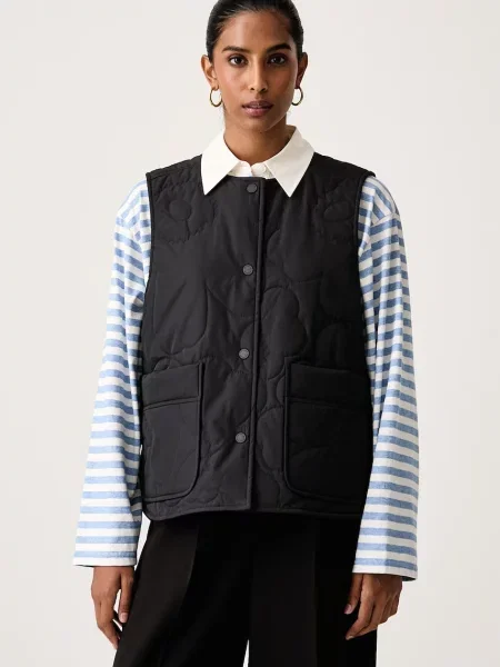 Marimekko vestă pentru femei negru