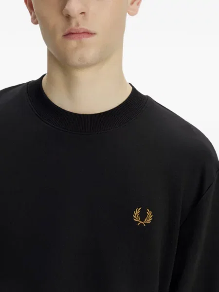 Pulover Fred Perry cu broderie negru