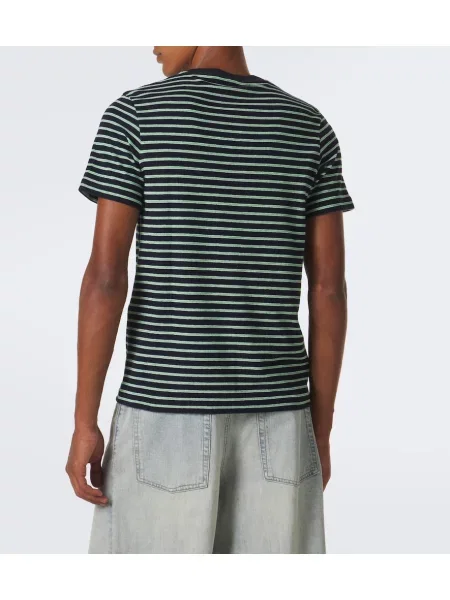 Tricou Loewe cu dungi din material terry