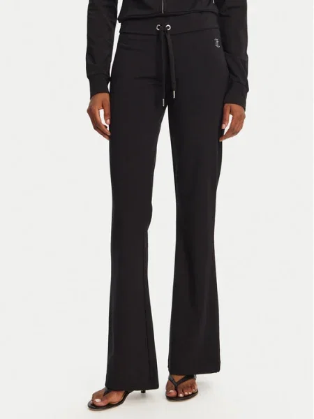 Juicy Couture pantaloni de trening JERSEY APOLLO PANT cu imprimeu negru