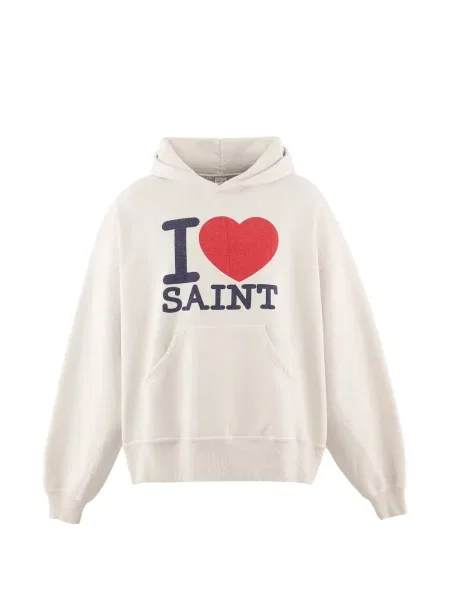 Hanorac cu glugă Saint Mxxxxxx cu imagine alb