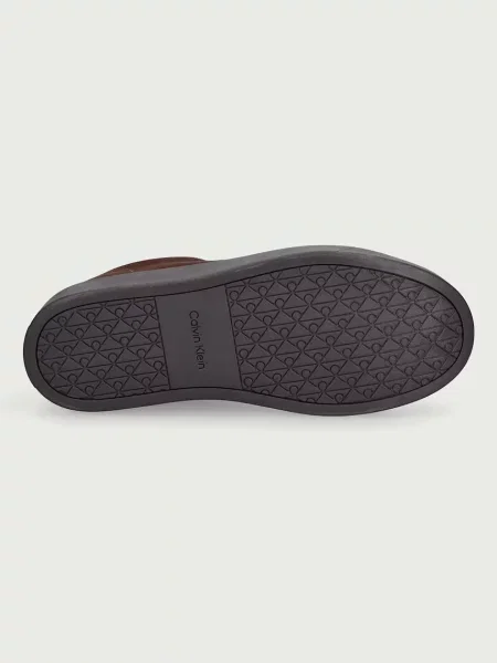 Calvin Klein CLASSIC CUPSOLE LACEUP SU sportcipő férfi velúr barna