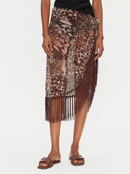 Юбка миди Guess коричневая