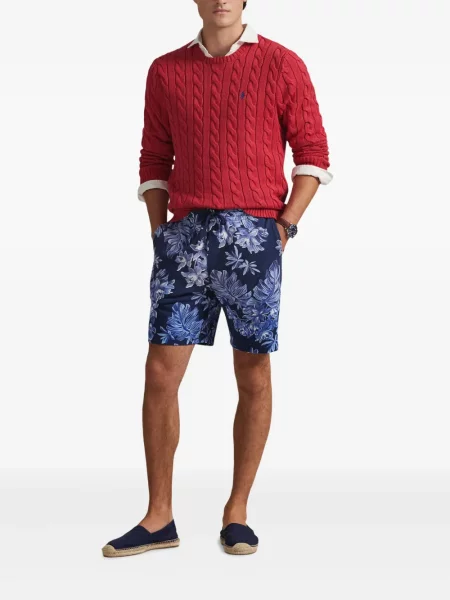 Μικρός κασκέτο Polo Ralph Lauren με χαμηλή μέση υφαίνω διαγωνίως πράσινο