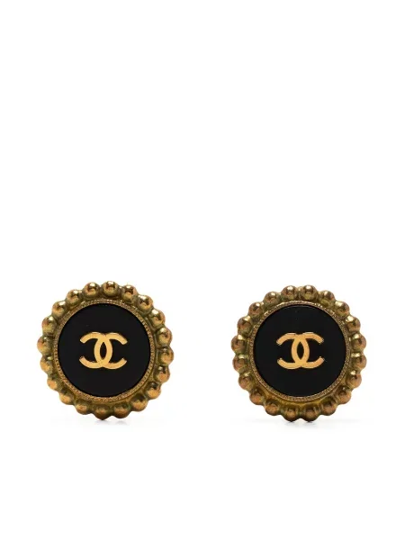 Náušnice Chanel Pre-owned černé