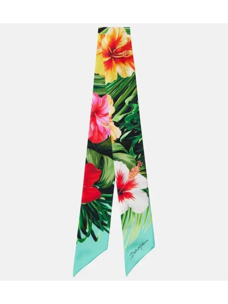 Fular Dolce&gabbana de mătase cu model floral
