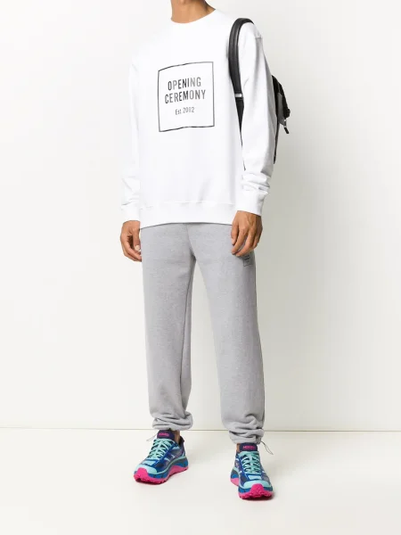 Hanorac crewneck Opening Ceremony alb