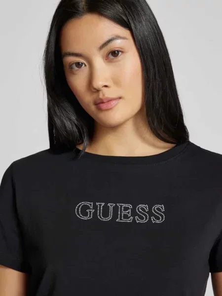 T-shirt GUESS Briana Ss T-Shirt Jet Black S czarna