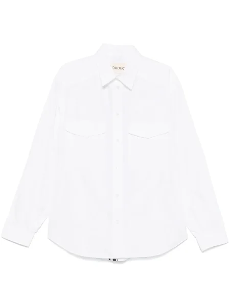 Poplínová košile Mordecai bílá