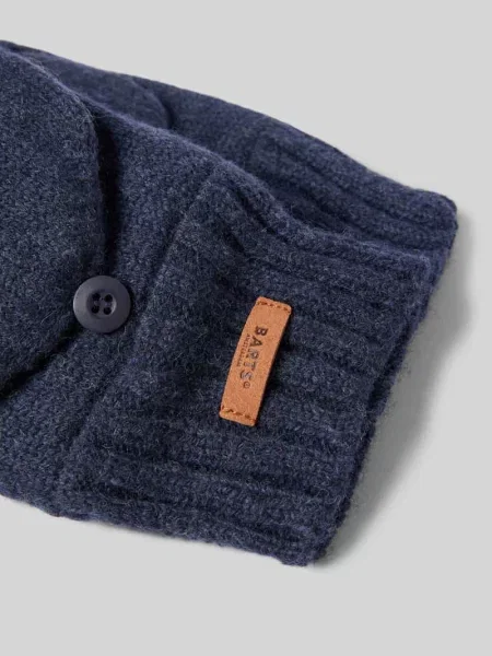 Rękawiczki z detalem z logo model ‘HAAKON’ Barts granatowe