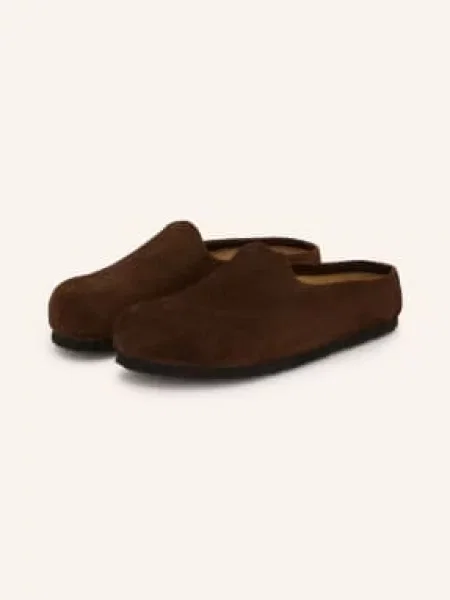 Birkenstock Amsterdam Wrapped LEVE kapcie zamszowe