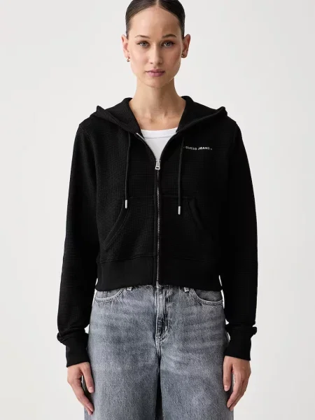 Guess Jeans hanorac cu pentru femei cu negru