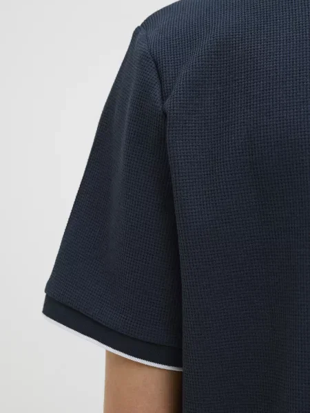Переработанный поло Jack & Jones синее