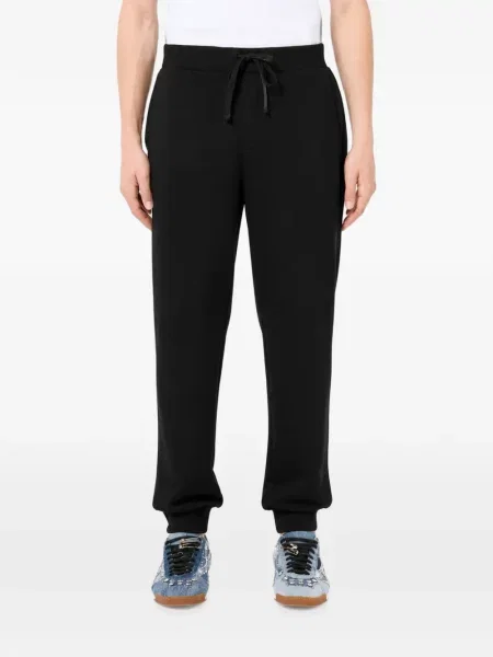 Pantaloni Iceberg alergare cu autograf cu cordon negru