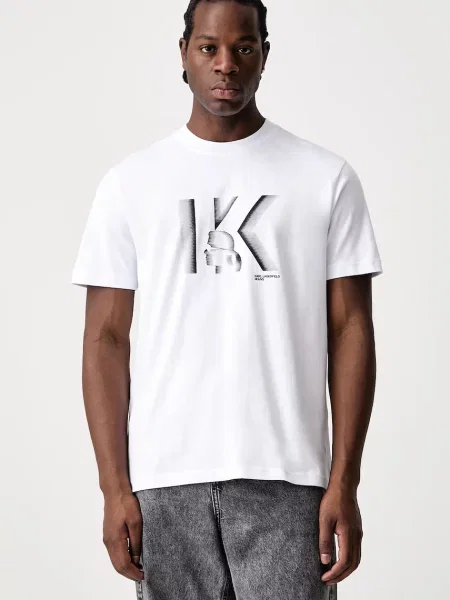 Karl Lagerfeld Jeans tricou pentru bărbați din alb