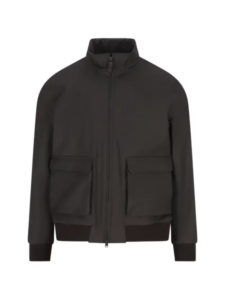 Яке тип бомбър Herno кафяво