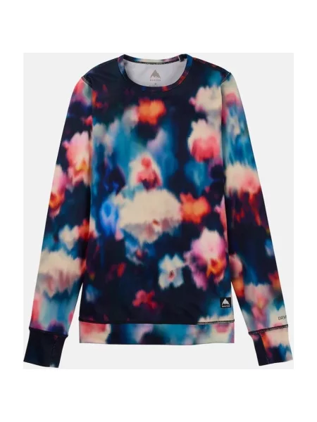 Koszulka termiczna z długim rękawem Burton Midweight Crewneck wielokolorowy XS niebieska