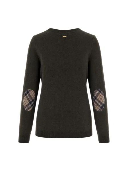 Dzianinowy sweter Barbour zielony