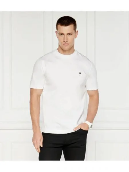 BOSS BLACK Tricou C-Taut alb