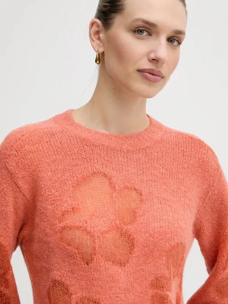 Шерстяной свитер United Colors Of Benetton оранжевый