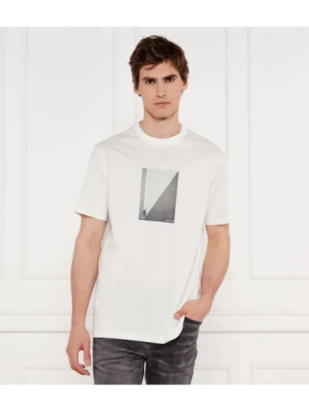 Armani Exchange Tricou alb