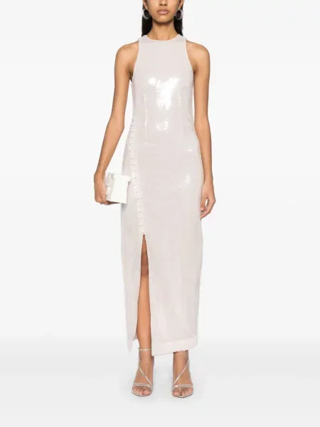 Rochie maxi Rotate Birger Christensen de costum roz