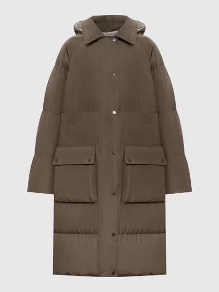 Пуховик Brunello Cucinelli коричневий