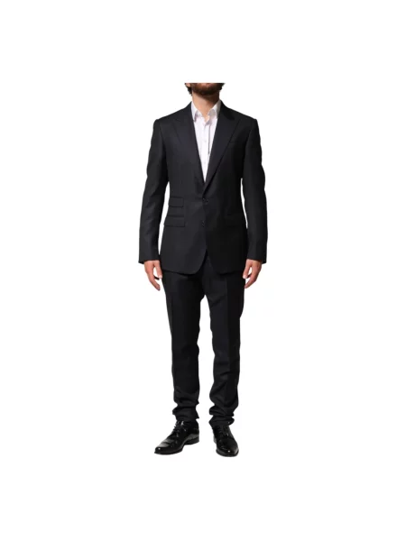 Garnitur Dolce And Gabbana wełniany czarny