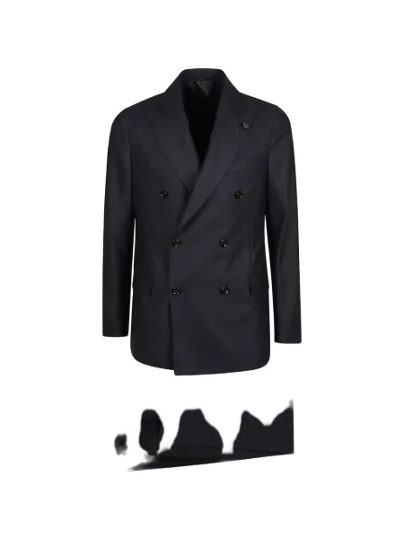 Costum Lardini cu două rânduri de nasturi albastru