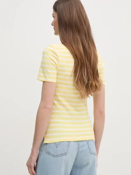 Tenisz póló Tommy Hilfiger sárga