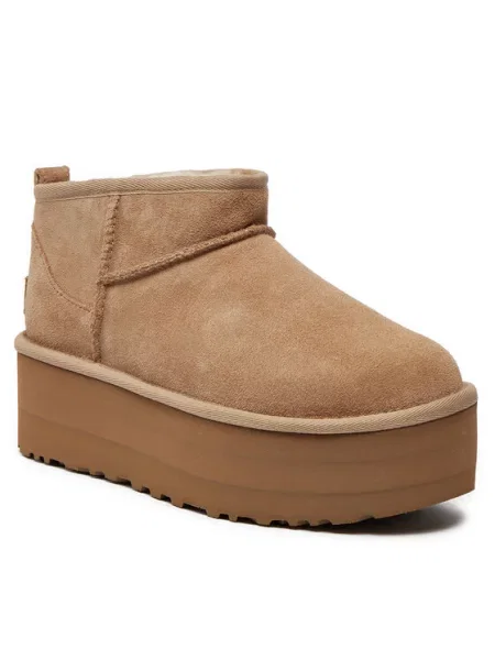 Ugg Batai Classic Ultra Mini Platform smėlio