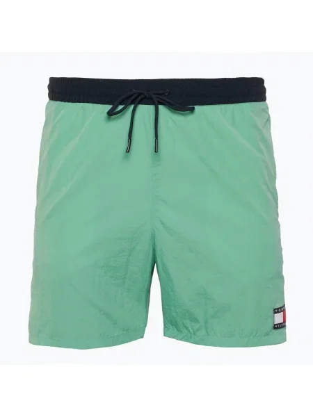 Мъжки къси панталони с шнур за плуване Tommy Hilfiger Medium fort green зелено