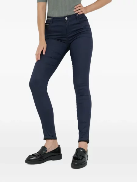 Pantaloni Morgan skinny fit albastru
