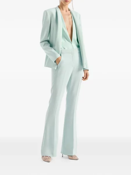 Pantaloni Genny evazate verde