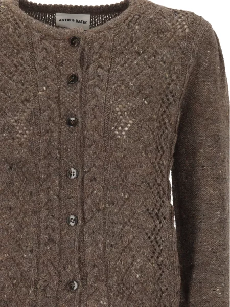 Cardigan Antik Batik tricotate gri