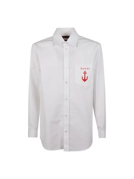Koszula Gucci popelinowa biała