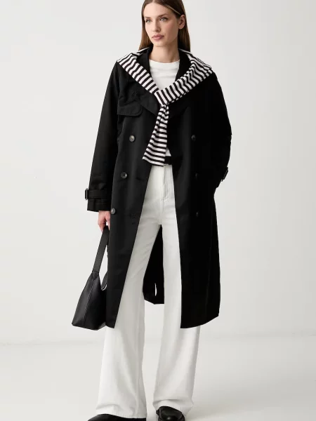 DKNY trenci pentru femei negru