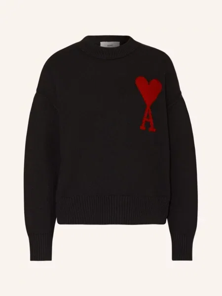 Ami Paris Sweter schwarz czarny